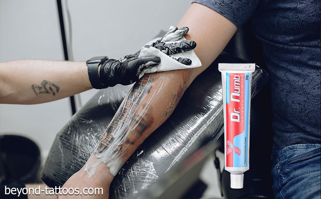 how to use numbing cream before a tattoo